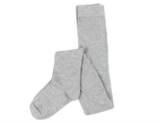 Kids ONLY ligt grey melange/silver glitter strømpebukser